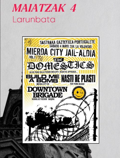 MIERDA CITY JAIL-ALDIA 1.vol: The Domestics +  Build me a Bomb + Nasti de Plasti + Downtown Brigade