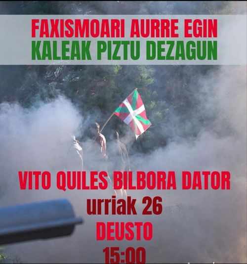 FAXISMOARI AURRE EGIN, KALEAK PIZTU DEZAGUN