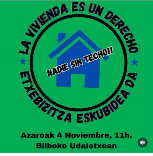 MOBILIZAZIOA ETXEBIZITZA ESKUBIDEA DA /ALA VIVIENDA ES UN DERECHO