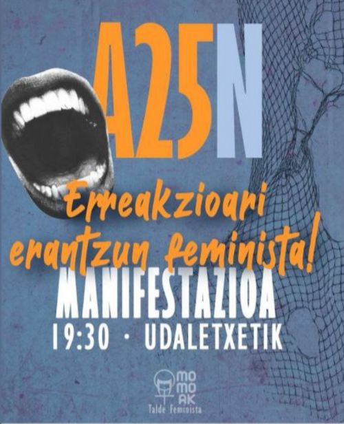 A25-GALDAKAON: "ERREAKZIOARI ERANTZUN FEMINISTA!