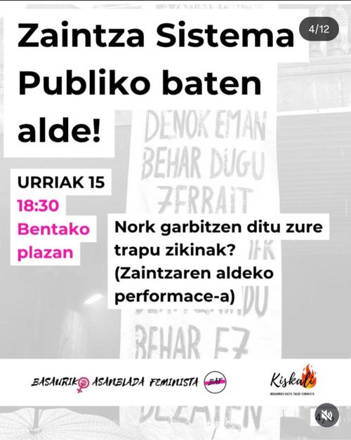 NORK GARBITZEN DITU ZURE TRAPU ZIKINAK?