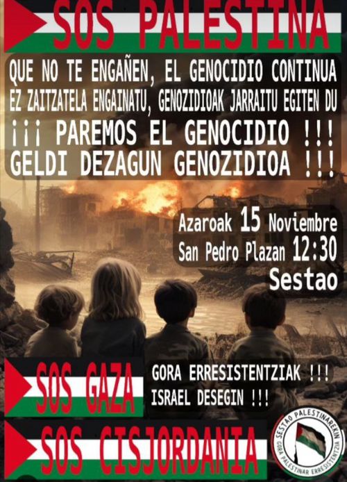 GELDI DEZAGUN GENOZIDIOA!