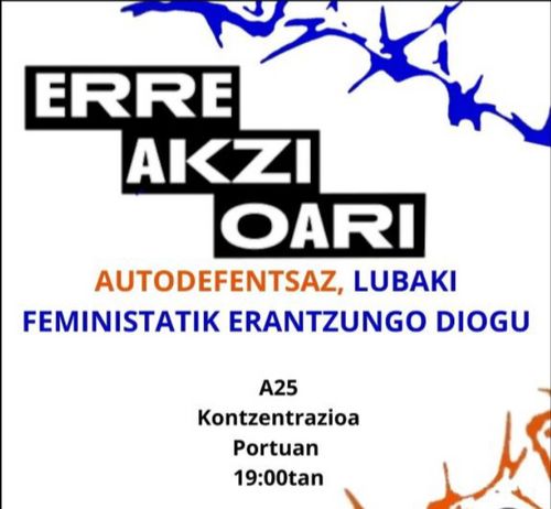 ERREAKZIOARI  AUTODEFENTSAZ, LUBAKI FEMINISTATIK ERANTZUNGO DIOGU