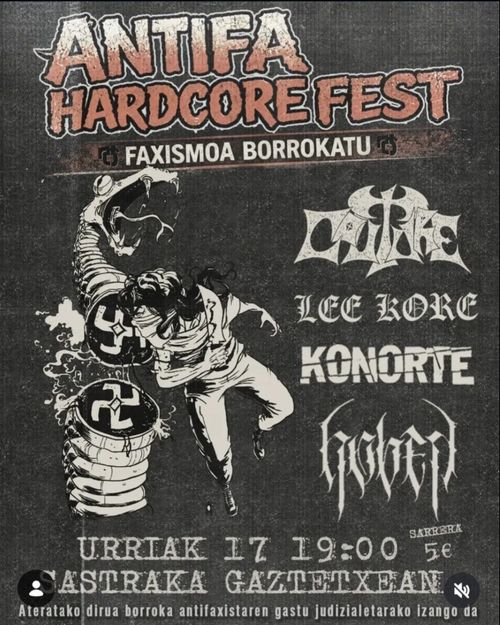 ANTIFA HARDCORE FEST: COUTURE + LEE KORE + KONORTE + HOBEN