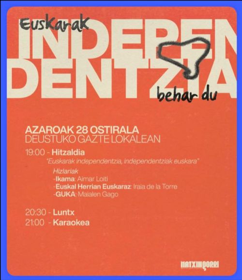 EUSKARAK INDEPENDENTZIA BEHAR DU