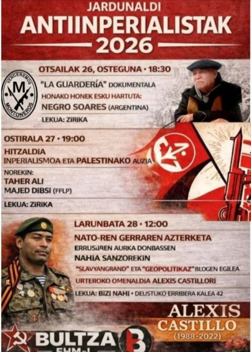 JARDUNALDI ANTIINPERIALISTAK 2026: "La guardería" Dokumentala