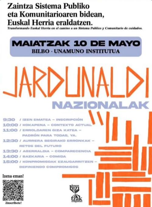 ZAINTZA SISTEMA PUBLIKO ETA KOMUNITARIOAREN BIDEAN, EH ERALDATZEN - Jardunaldi Nazionalak