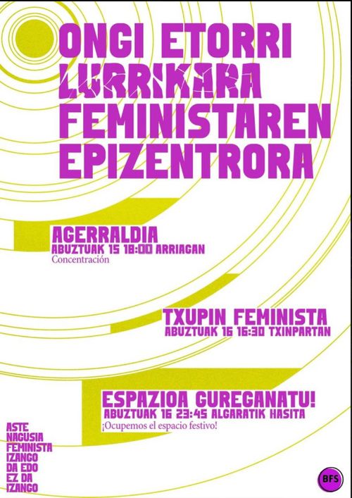 ONGI ETORRI LURRIKARA FEMINISTAREN EPIZENTRORA