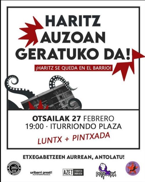 HARITZ AUZOAN GERATUKO DA!: LUNTX ETA PINTXADA