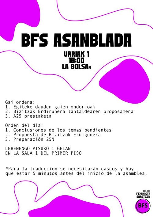 ASANBLADA BILBO FEMINISTA SARETZEN  