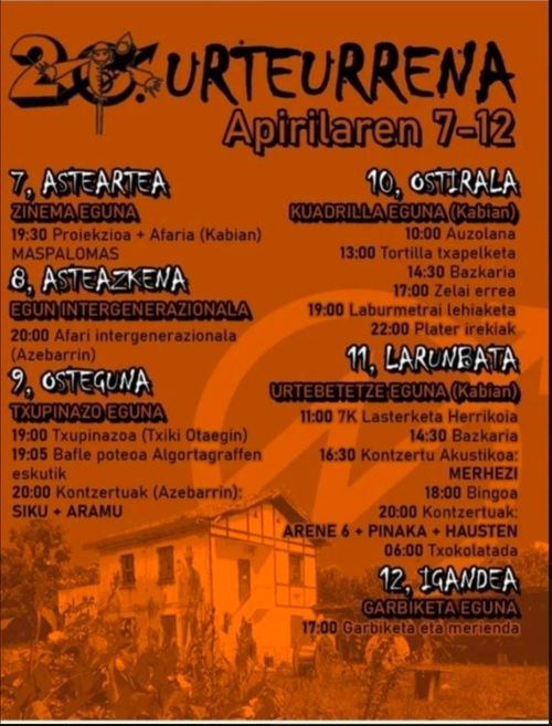 20. URTEURRENA: ZINEMA EGUNA