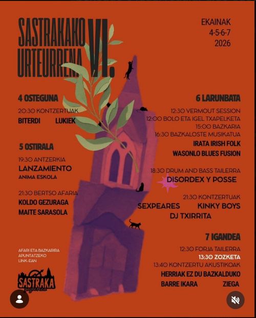 SASTRAKAKO VI. URTEURRENA
