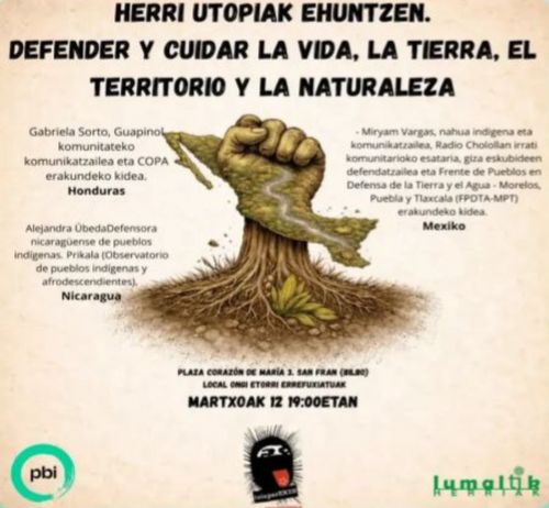 HERRI UTOPIAK EHUNTZEN. DEFENDER Y CUIDAR LA VIDA, LA TIERRA, EL TERRITORIO Y LA NATURALEZA