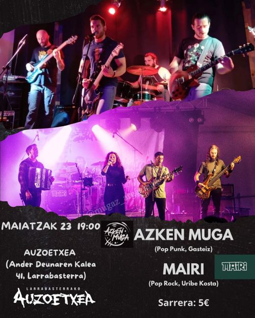 KONTZERTUAK: Azken Muga + Mairi