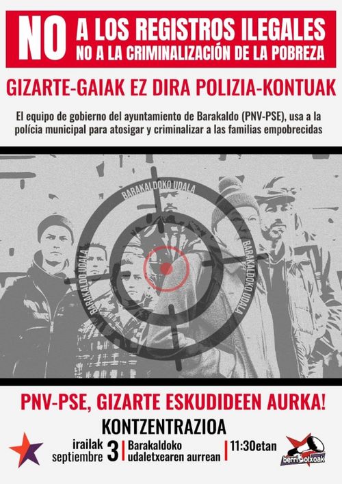 GIZARTE GAIAK EZ DIRA POLIZIA KONTUAK