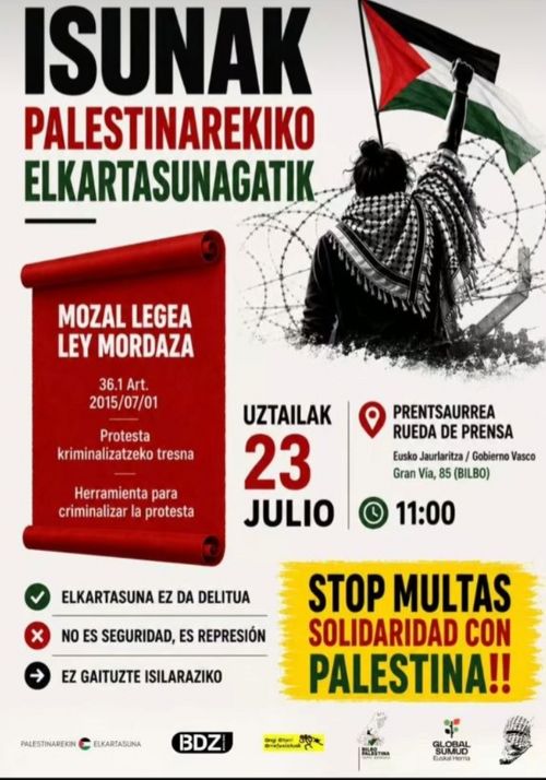ISUNAK PALESTINAREKIKO ELKARTASUNAGATIK