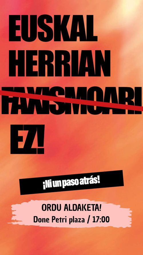 EUSKAL HERRIAN FAXISMOARI EZ!
