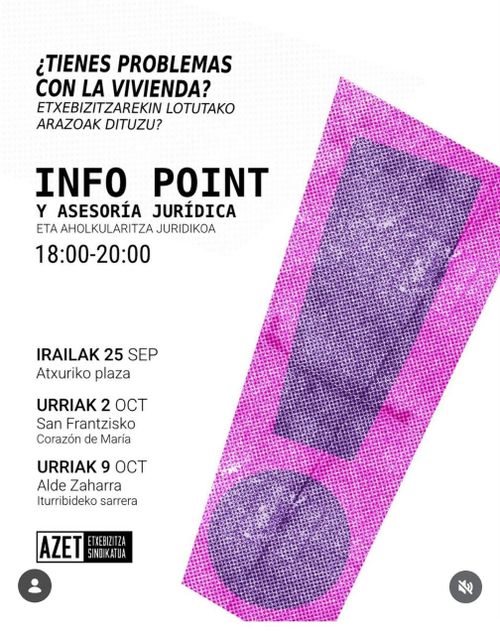 ETXEBIZITZAREKIN LOTUTAKO ARAZOAK BADITUZU INFO POINT ETA ASESORIA JURIDIKOA