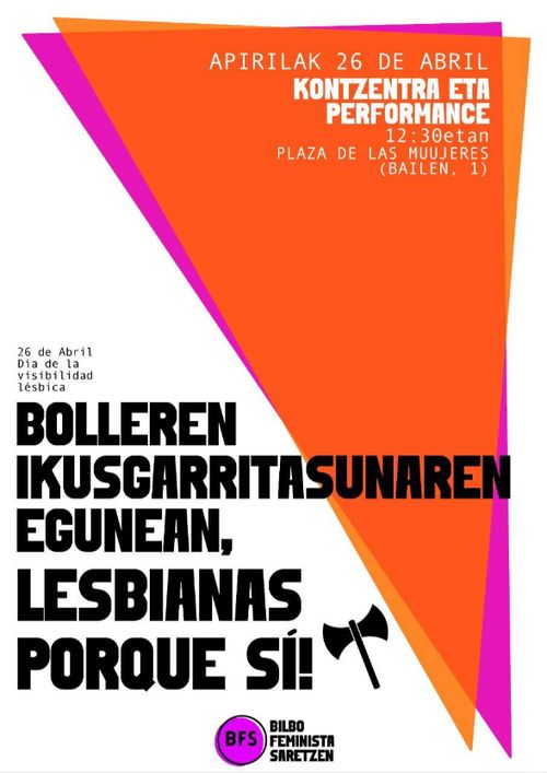 BOLLEREN IKUSGARRITASUNAREN EGUNEAN, LESBIANAS PORQUE SÍ!