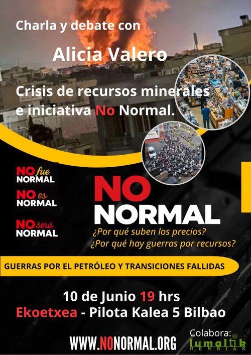 Charla con debate en Bilbao:  No Normal