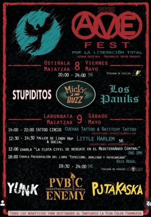 AVE FEST: "Stupiditos + Micky & the Buzz + Los Paniks"