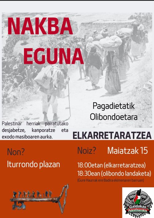 Nakba Eguna - Galdakao Palestinarekin