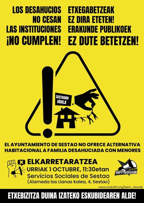 ELKARRETARATZEA ETXEBIZITZA DUINA IZATEKO ESKUBIDEAREN ALDE!