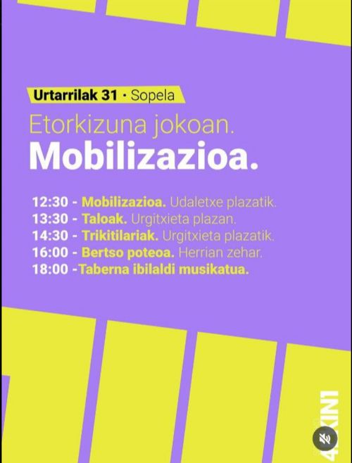SOPELAKO 4EKIN1 Mobilizazio eguna