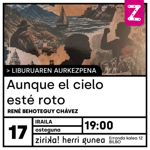 "AUNQUE EL CIELO ESTÉ ROTO" LIBURUAREN AURKEZPENA