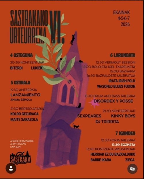 SASTRAKAKO VI. URTEURRENA