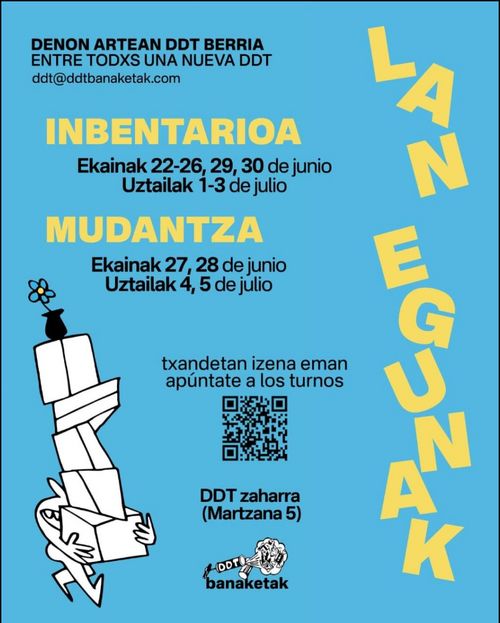 LAN EGUNAK: INBENTARIOA + MUDANZA