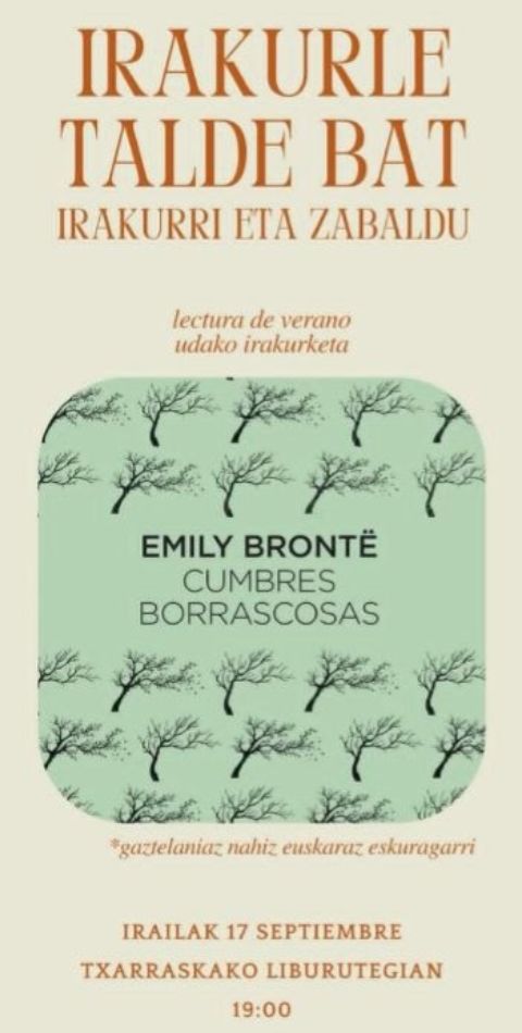 IRAKURLE TALDE BAT: "Cumbres Borrascosas"