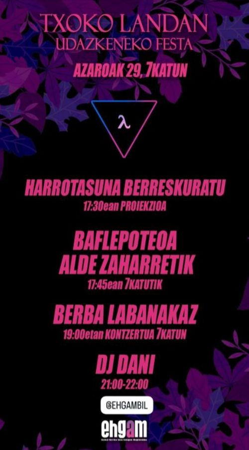 TXOKO LANDAN UDAZKENEKO FESTA
