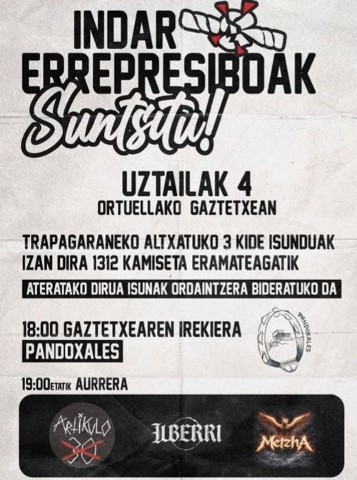 INDAR ERREPRESIBOAK SUNTSITU!