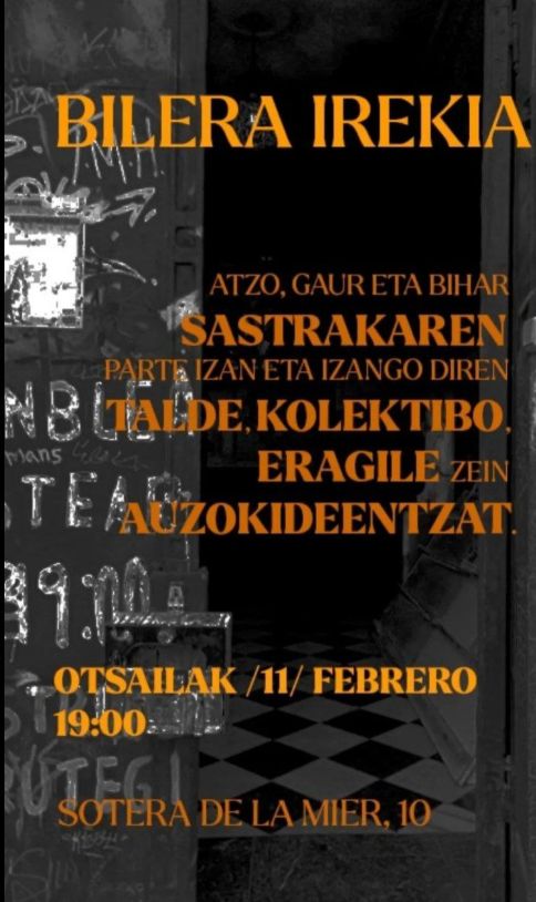 ADI!!! SASTRAKA ARRISKUAN!! BILERA IREKIA