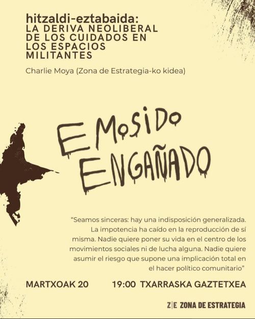 EMOSIDO ENGAÑADO: La deriva neoliberal de los cuidados en los espacios militantes