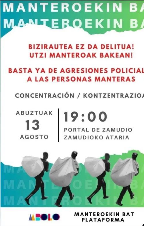 BIZIRAUTEA EZ DA DELITUA! UTZI MANTEROAK BAKEAN!
