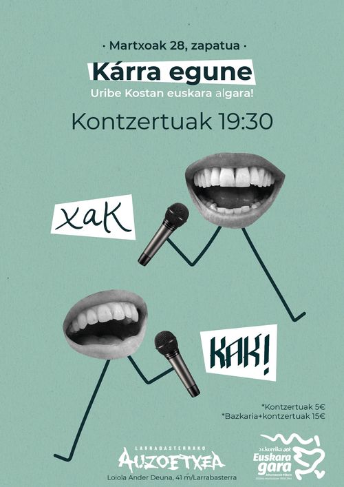 KONTZERTUAK : KAK! + XAK