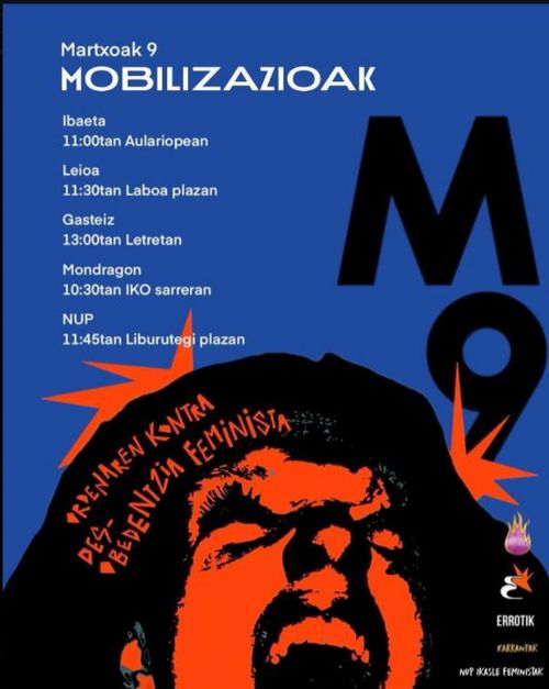 M8 UNIBERTSITATEAN: ORDENAREN KONTRA, DESOBEDIENTZIA FEMINISTA