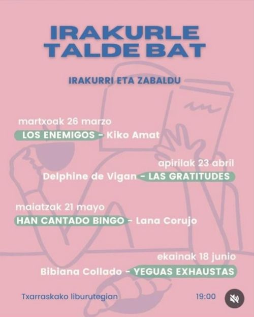 IRAKURLE TALDE BAT: "Los Enemigos" Kiko Amat