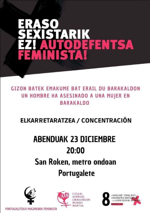 ERASO SEXISTARIK EZ! AUTODEFENTSA FEMINISTA!