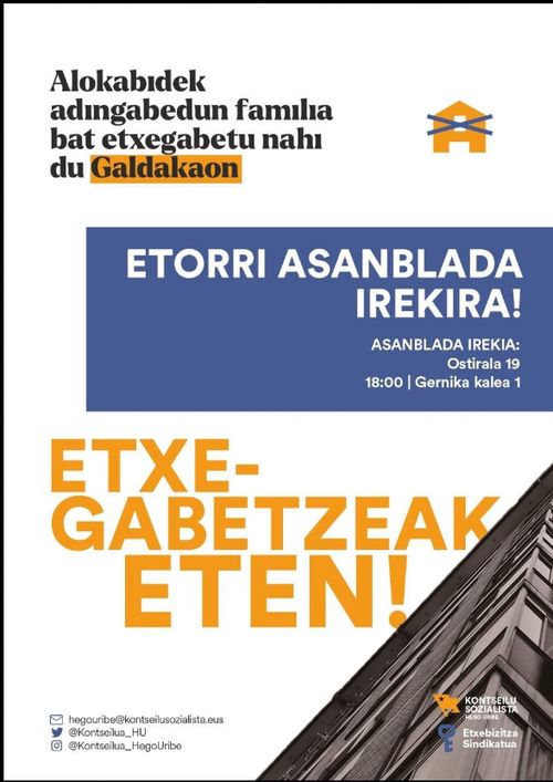 ETXEGABETZEA GALDAKAON