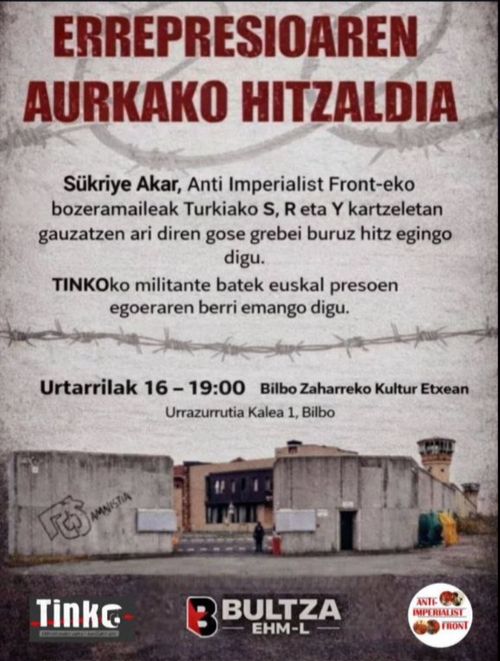 ERREPRESIOAREN AURKAKO HITZALDIA