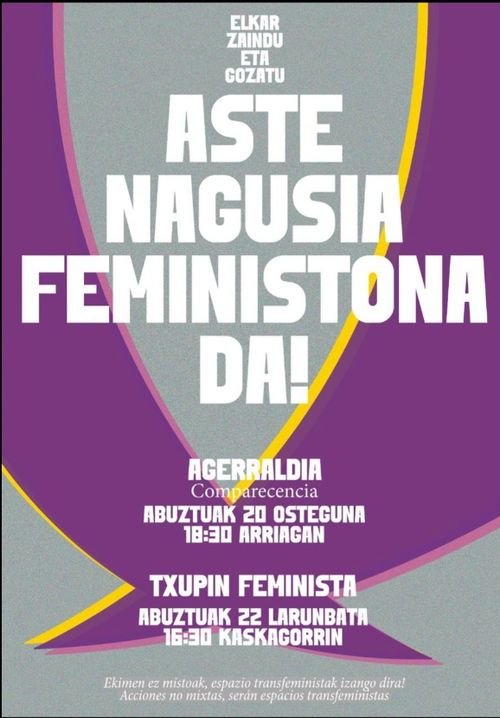 ASTE NAGUSIA FEMINISTONA DA!