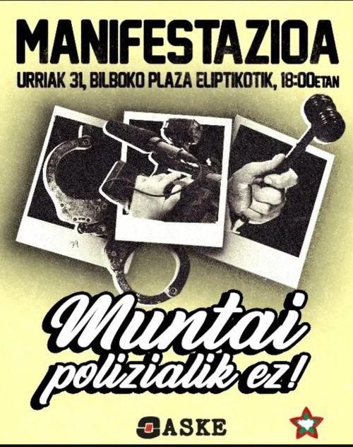 MUNTAI POLIZIALIK EZ MANIFESTAZIOA