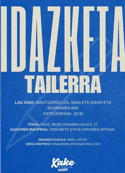 IDAZKETA TAILERRA 
