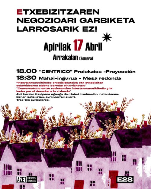 Intertransmaribibollo erresistentziak eta etxebizitza eskubidearen aldeko borroka elkarrizketan