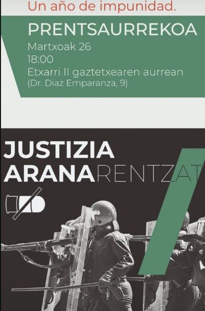 JUSTIZIA ARANARENTZAT Prentsaurrekoa