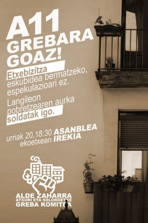 ASANBLADA IREKIA (A11-Alde Zaharra, Atxuri eta Solokoetxe Greba Komitea)