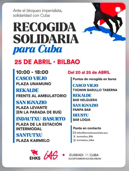 RECOGIDA SOLIDARIA PARA CUBA